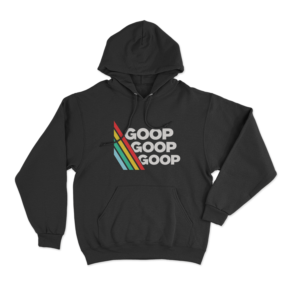 Goop Goop Goop Stripe Unisex Hoodie Black Goop Goop Goop Stripe Unisex Hoodie Black