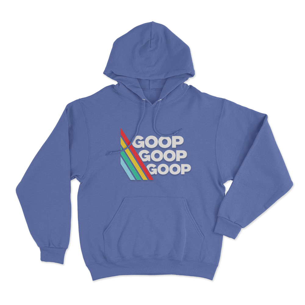 Goop Goop Goop Stripe Unisex Hoodie Blue Goop Goop Goop Stripe Unisex Hoodie Blue