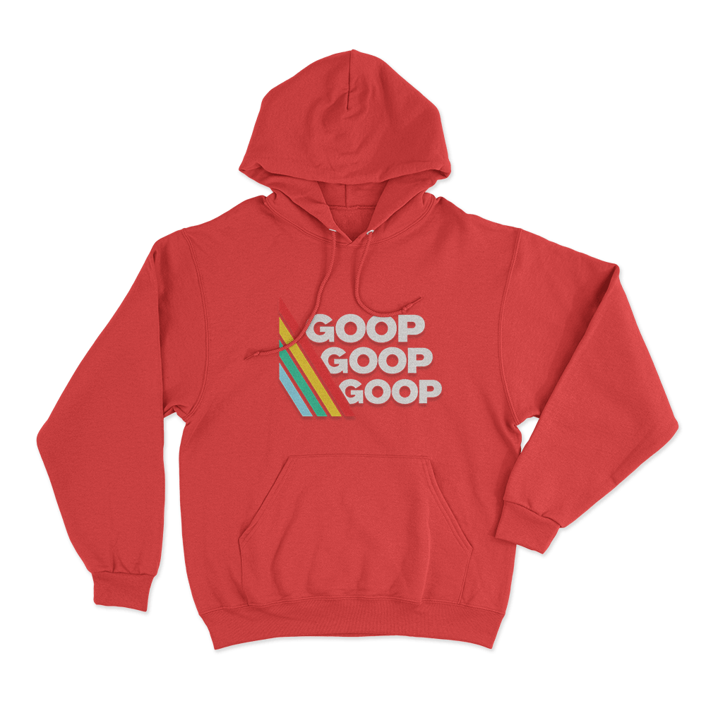 Goop Goop Goop Stripe Unisex Hoodie Red Goop Goop Goop Stripe Unisex Hoodie Red