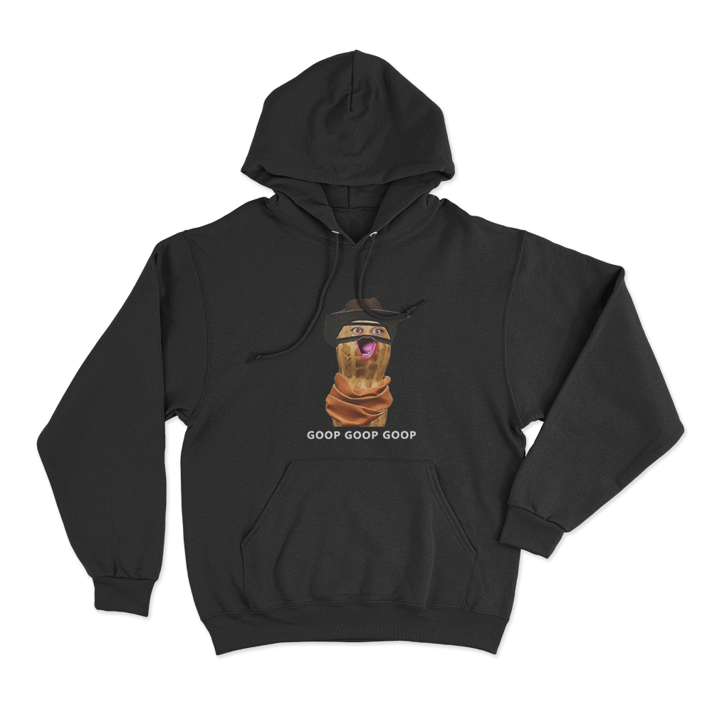 Peanut Goop Goop Goop Unisex Hoodie Black Peanut Goop Goop Goop Unisex Hoodie Black