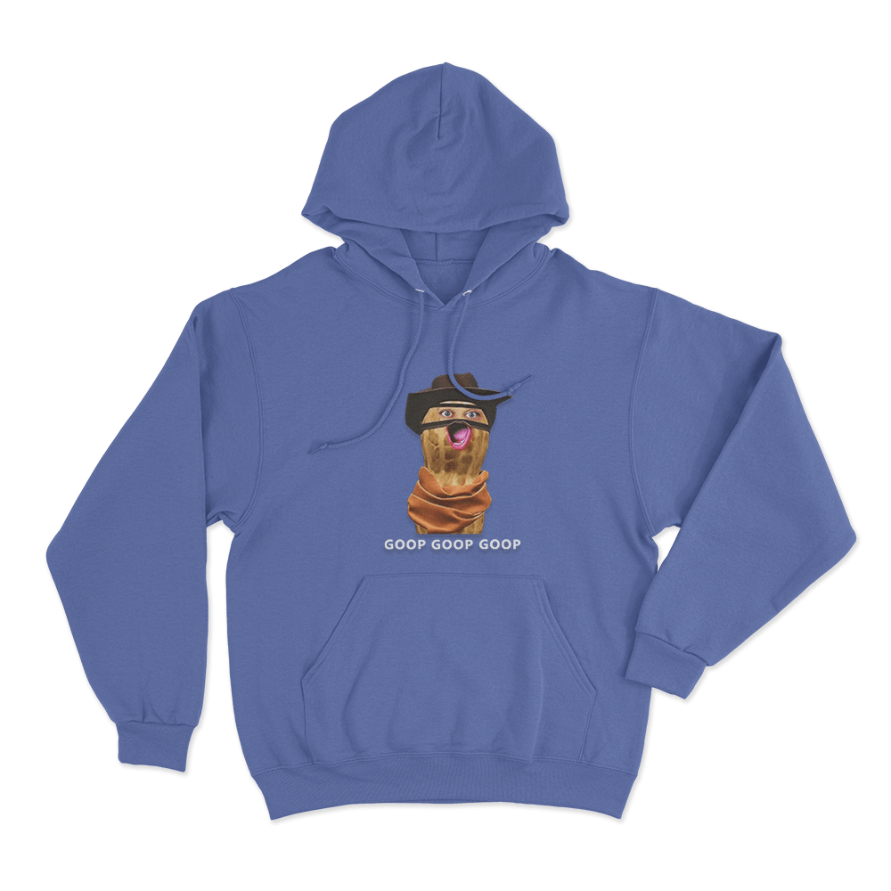 Peanut Goop Goop Goop Unisex Hoodie Blue Peanut Goop Goop Goop Unisex Hoodie Blue