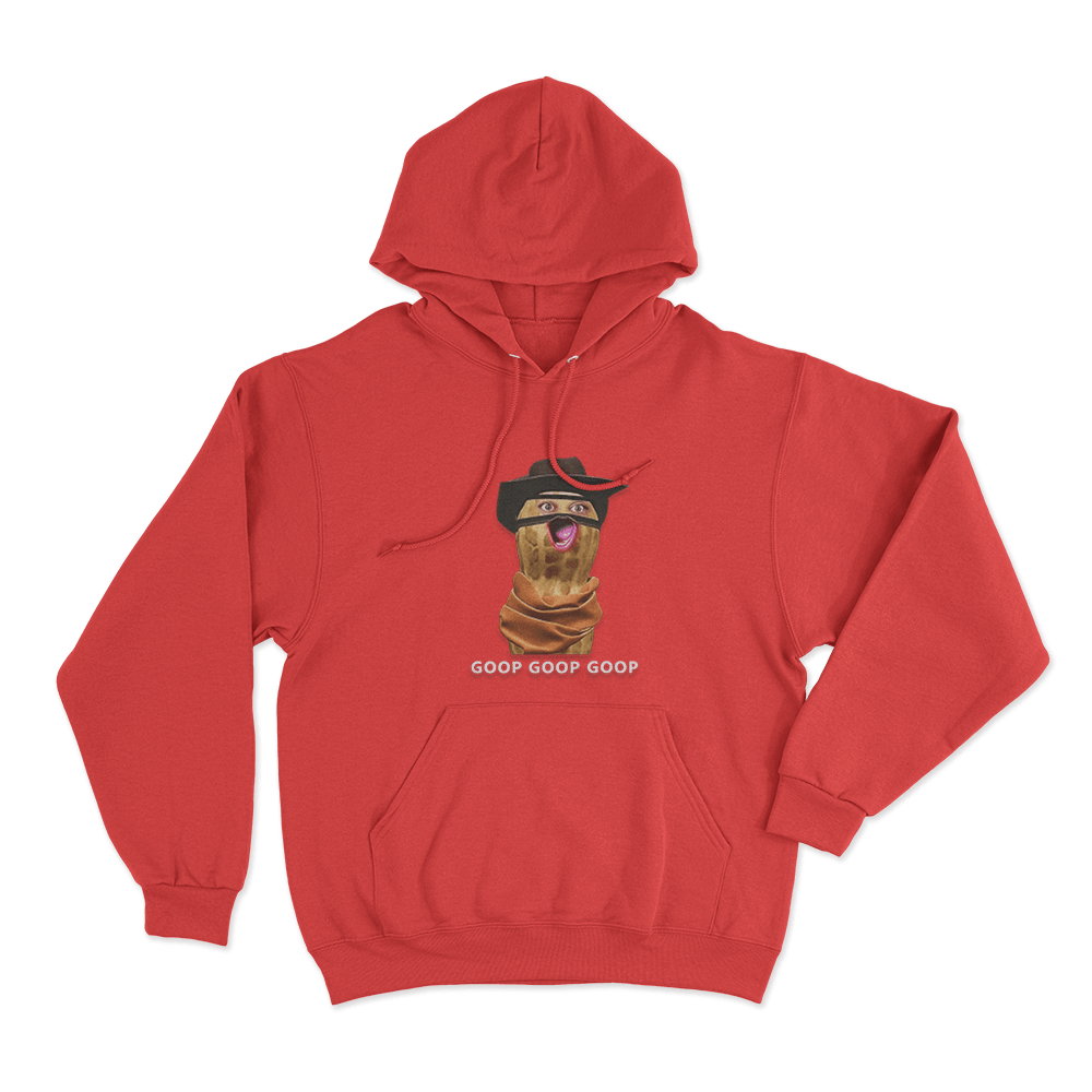 Peanut Goop Goop Goop Unisex Hoodie Red Peanut Goop Goop Goop Unisex Hoodie Red