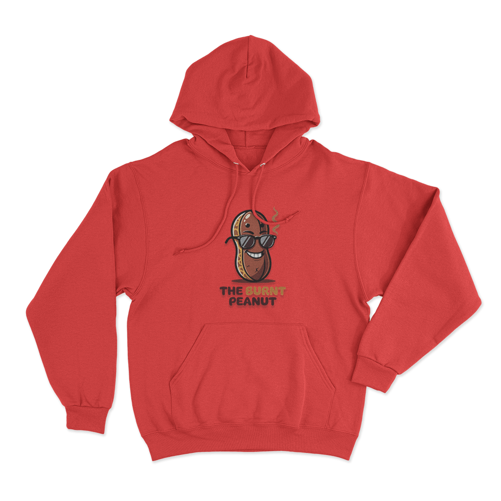 The Burnt Peanut Sunglasses Unisex Hoodie Red The Burnt Peanut Sunglasses Unisex Hoodie Red