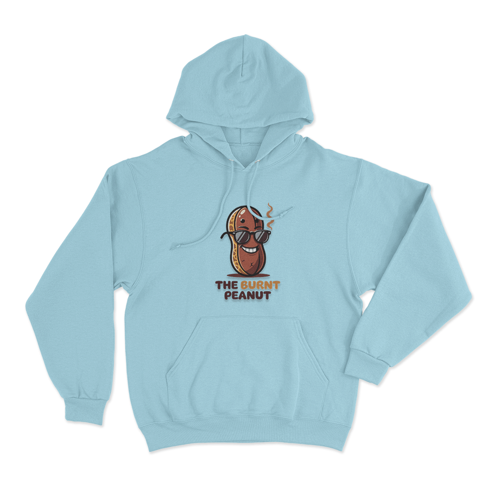 The Burnt Peanut Sunglasses Unisex Hoodie Sky Blue The Burnt Peanut Sunglasses Unisex Hoodie Sky Blue