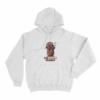 The Burnt Peanut Sunglasses Unisex Hoodie White